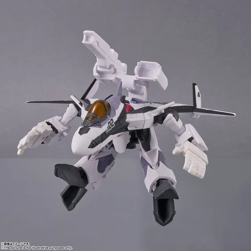 Macross Delta Tiny Session Vehicle VF-31F Siegfried (Messer Ihlefeld Use) with Kaname Buccaneer akciófigura 10 cm termékfotó