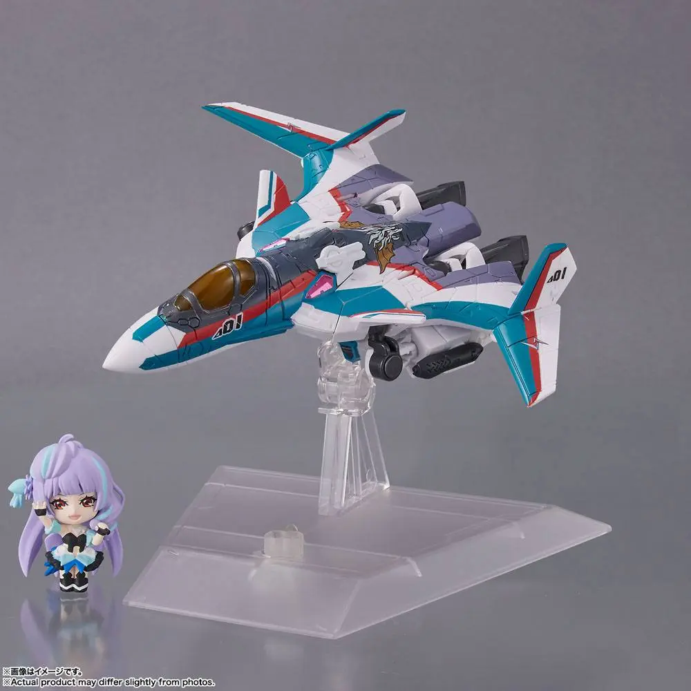 Macross Delta Tiny Session VF-31C Siegfried (Arad Mölders Use) with Mikumo Guynemer jármű és akciófigura 10 cm termékfotó