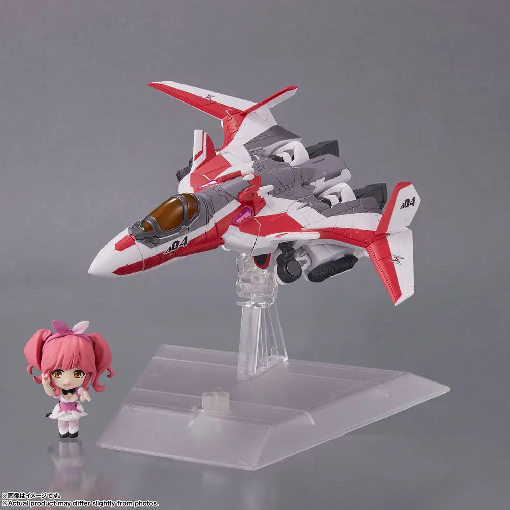 Macross Delta Tiny Session VF-31C Siegfried (Mirage Farina Jenius Use) with Makina Nakajima jármű és akciófigura 10 cm termékfotó