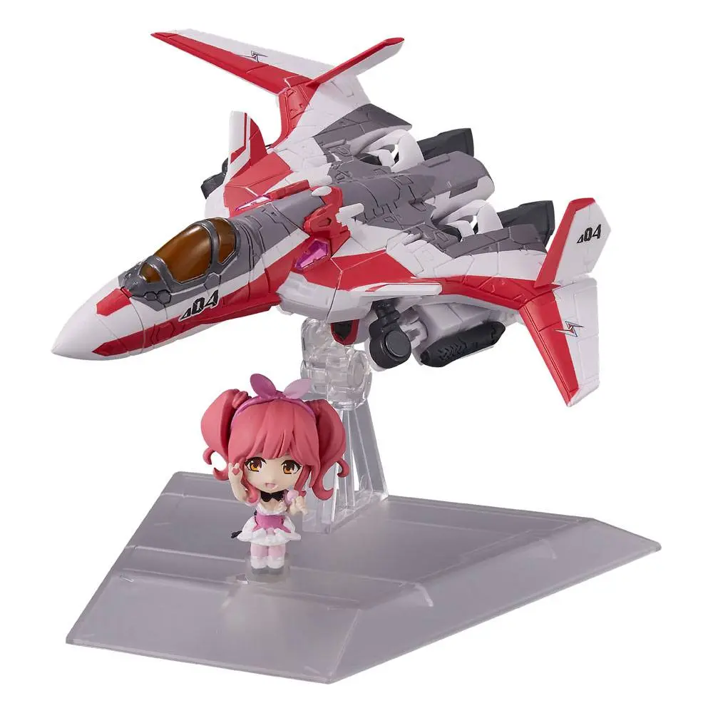 Macross Delta Tiny Session VF-31C Siegfried (Mirage Farina Jenius Use) with Makina Nakajima jármű és akciófigura 10 cm termékfotó