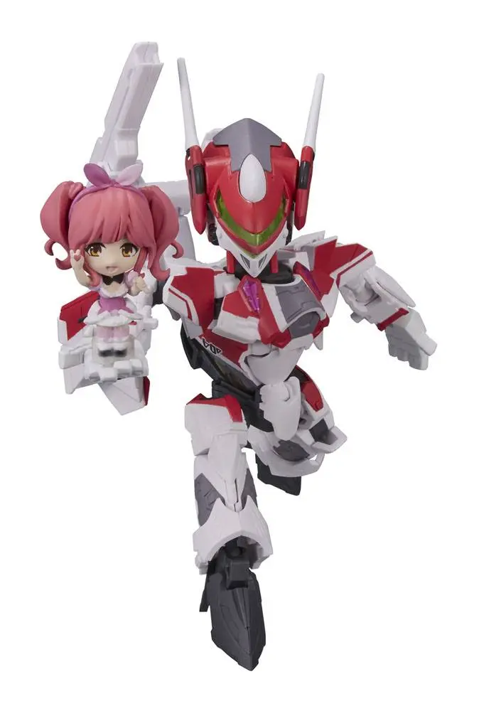 Macross Delta Tiny Session VF-31C Siegfried (Mirage Farina Jenius Use) with Makina Nakajima jármű és akciófigura 10 cm termékfotó
