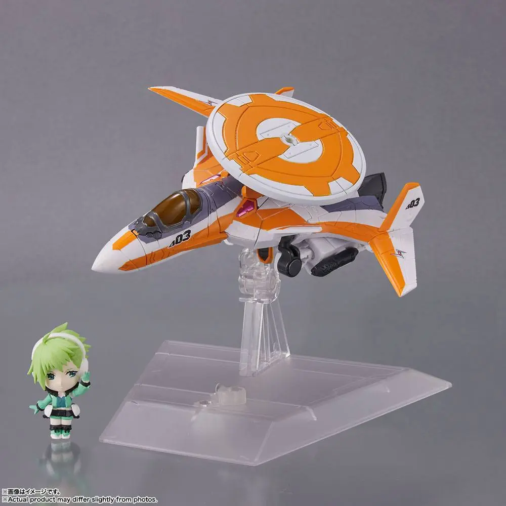 Macross Delta Tiny Session VF-31E Siegfried (Chuck Mustang Use) with Reina Prowler jármű és akciófigura 10 cm termékfotó