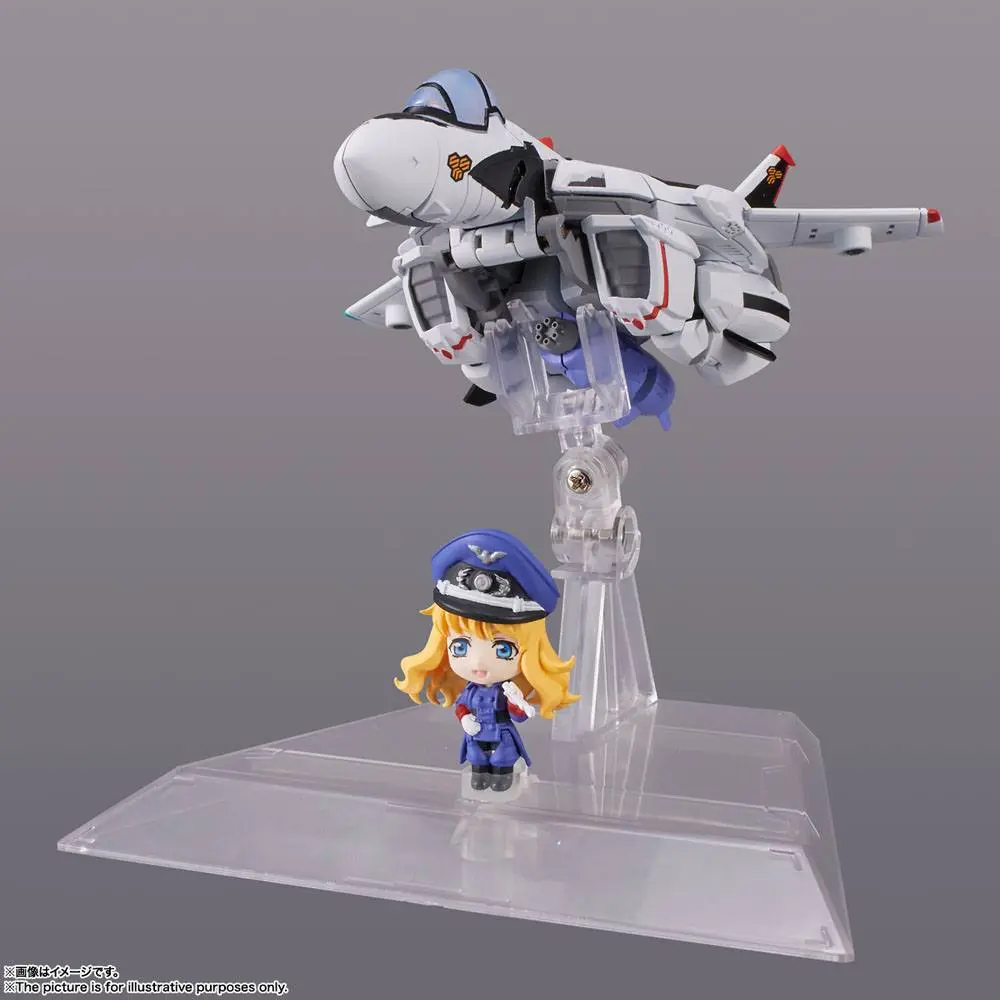 Macross Frontier TINY SESSION VF-25F MESSIAH VALKYRIE (ALTO USE) with SHERYL figura 10 cm termékfotó