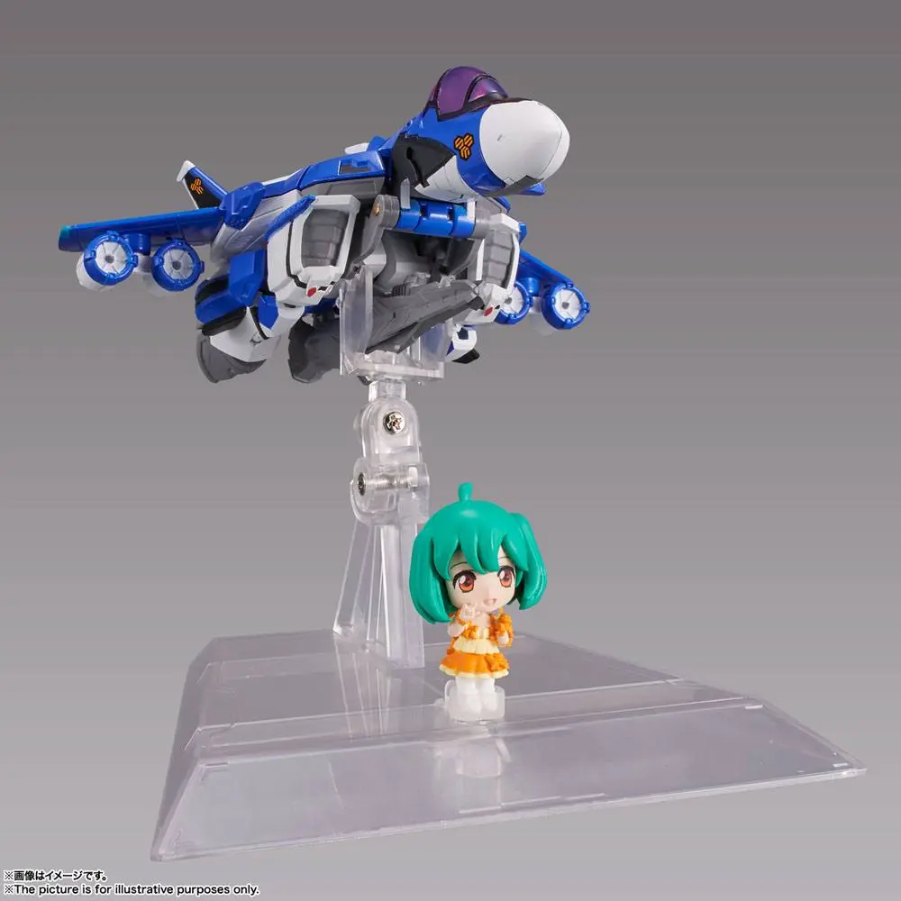 Macross Frontier TINY SESSION VF-25G MESSIAH VALKYRIE (MICHAEL USE) with RANKA figura 10 cm termékfotó