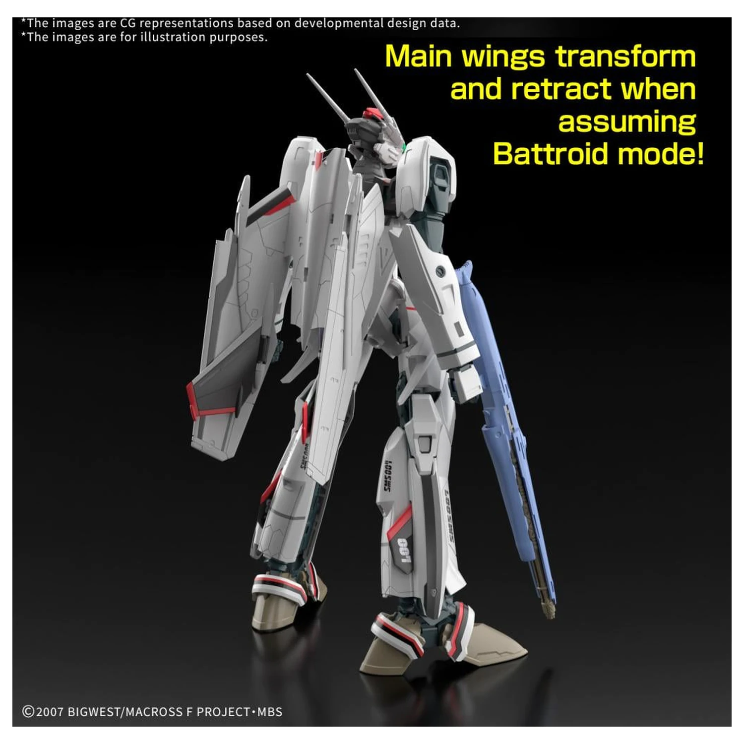 Macross HG 1/100 VF-25F Messiah Valkyrie Alto Custom modell készlet termékfotó