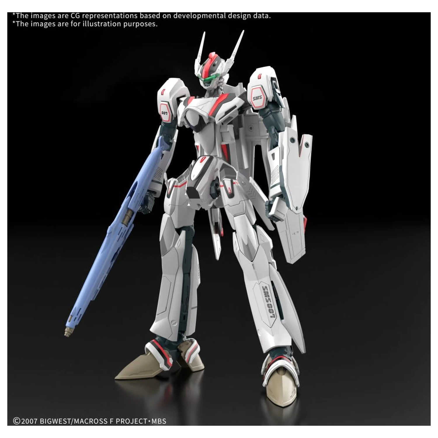 Macross HG 1/100 VF-25F Messiah Valkyrie Deluxe csomag modell készlet kiegészítő termékfotó