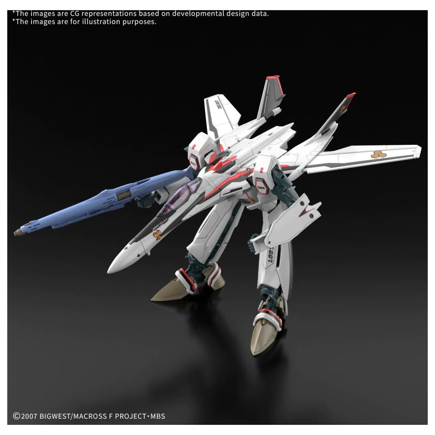 Macross HG 1/100 VF-25F Messiah Valkyrie Deluxe csomag modell készlet kiegészítő termékfotó