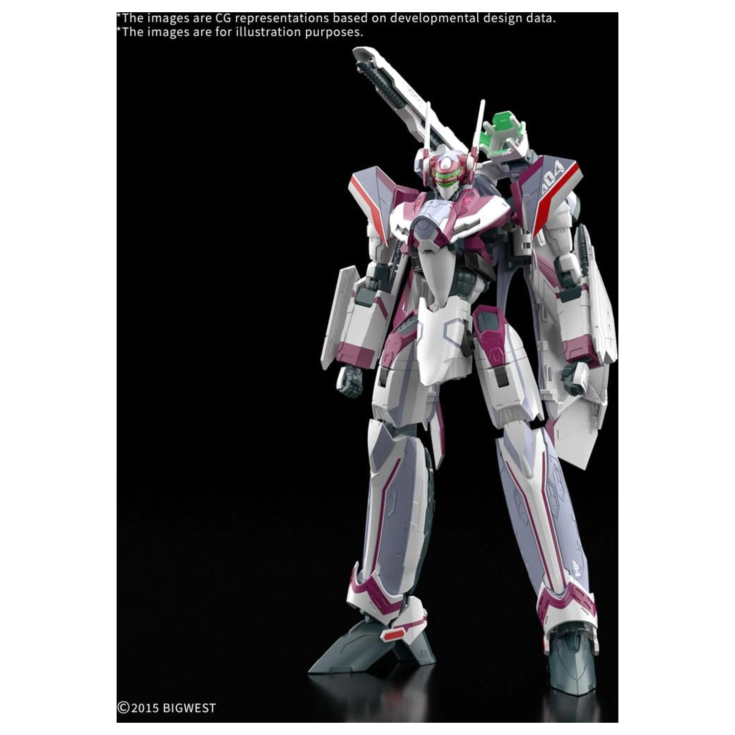 Macross HG 1/100 VF-31C Siegfried (Farina Jenius) Deluxe modell készlet termékfotó