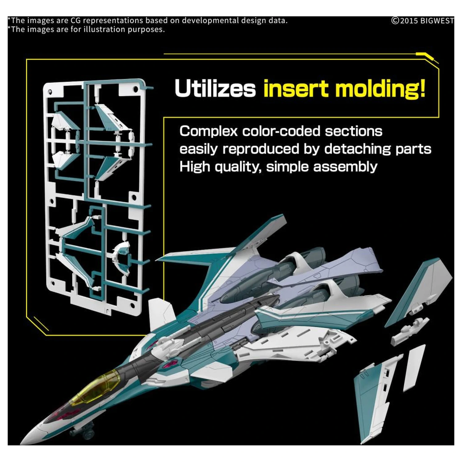 Macross HG 1/100 VF-31S Siegfried (Arad Moders Use) modell készlet termékfotó
