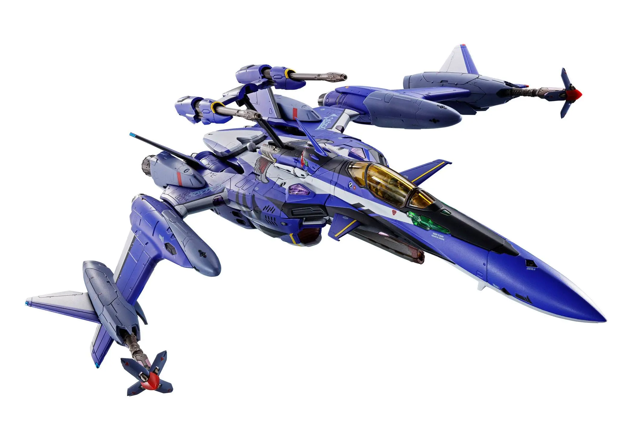 Macross Movie: Absolut Live DX Chogokin Diecast YF-29 Durandal (Maximilian Genius) Full Set Pack 22 akciófigura 22 cm termékfotó