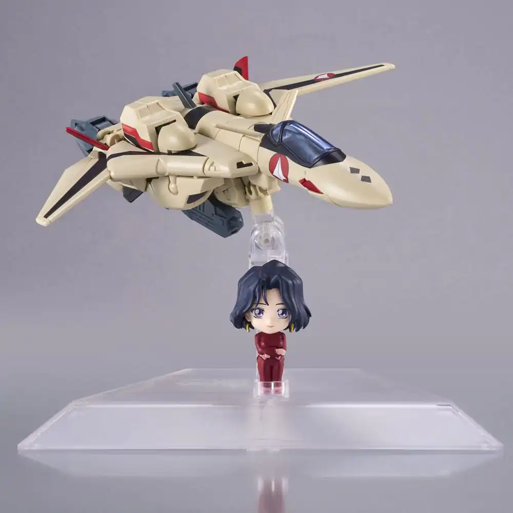 Macross Plus Tiny Session YF-19 (Isamu Alva Dyson Use) with Myung Fang Love jármű és akciófigura 11 cm termékfotó
