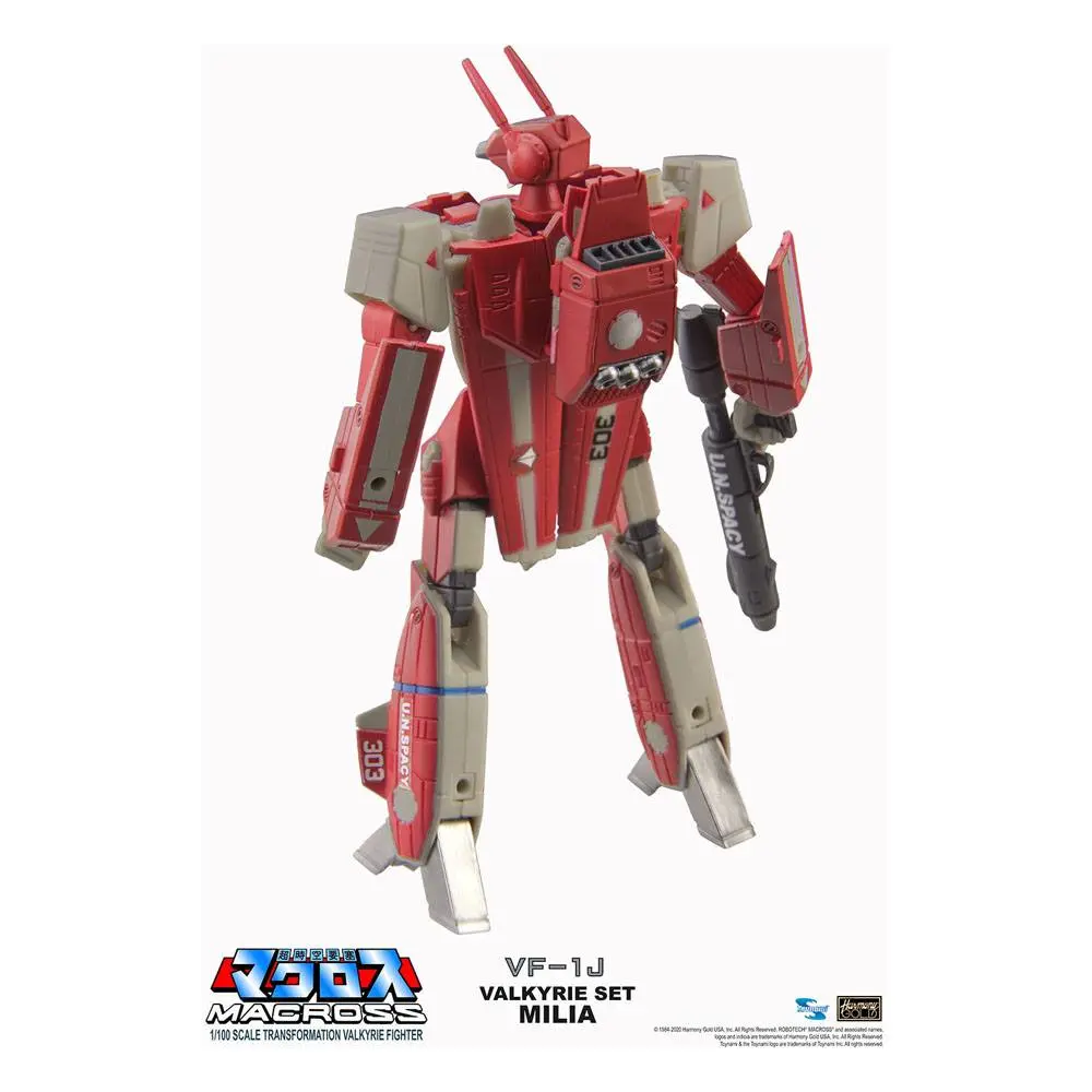 Macross Retro Transformable Collection 1/100 VF-1J Milia Valkyrie akciófigura 13 cm termékfotó