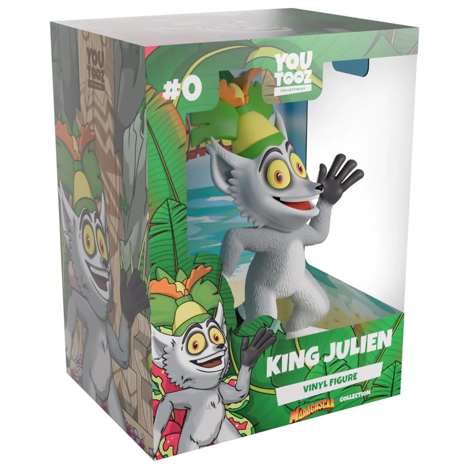 Madagascar Vinyl figura King Julien 12 cm termékfotó