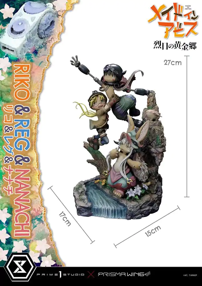 Made in Abyss Riko, Reg &amp; Manachi szobor figura 27 cm termékfotó
