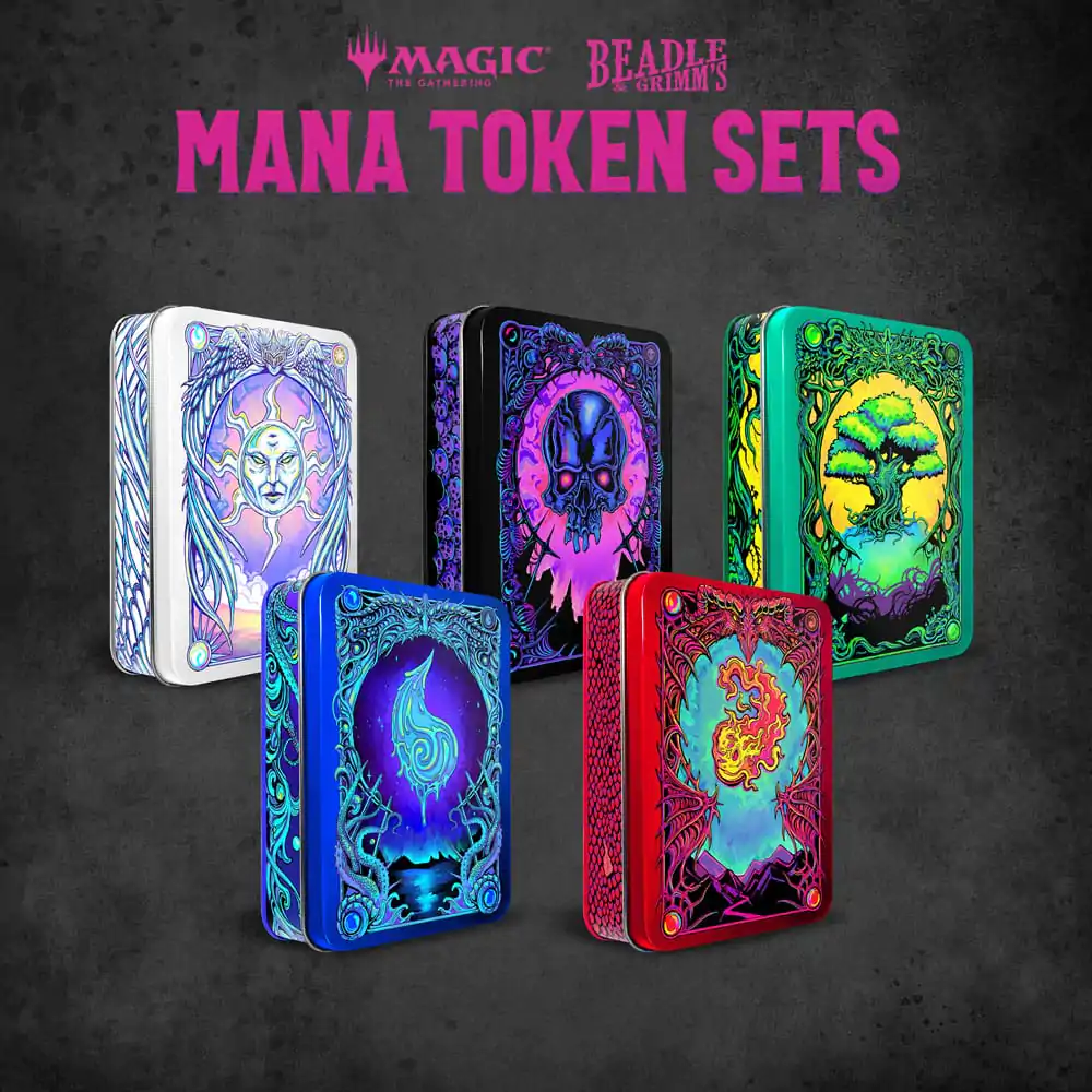 Magic the Gathering Dice and Token Pack Black Mana termékfotó