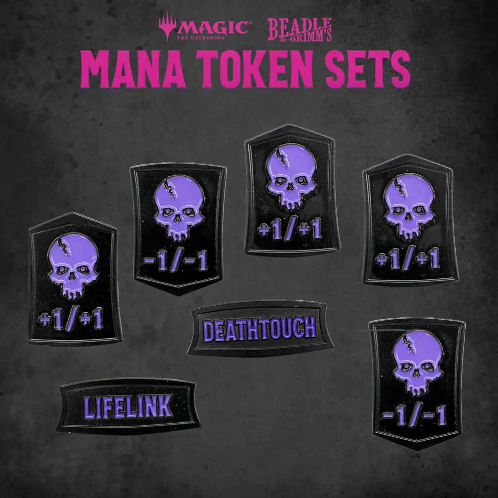 Magic the Gathering Dice and Token Pack Black Mana termékfotó