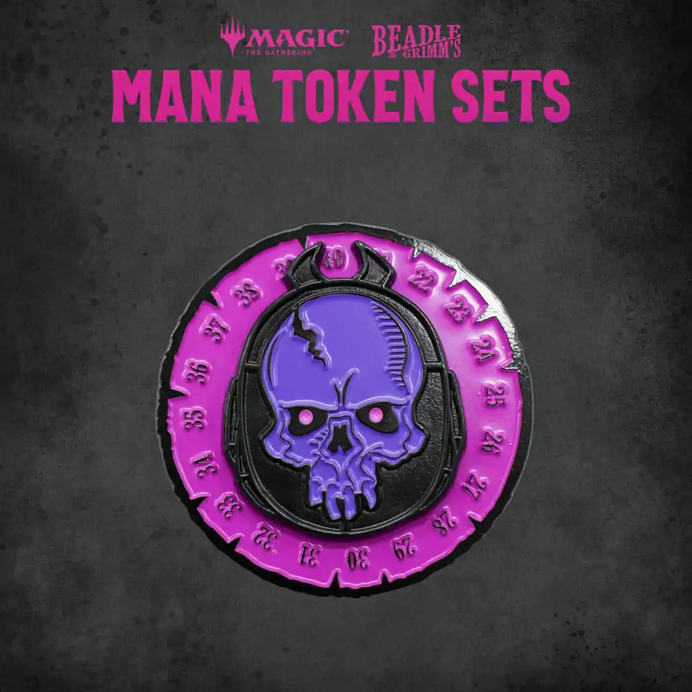 Magic the Gathering Dice and Token Pack Black Mana termékfotó