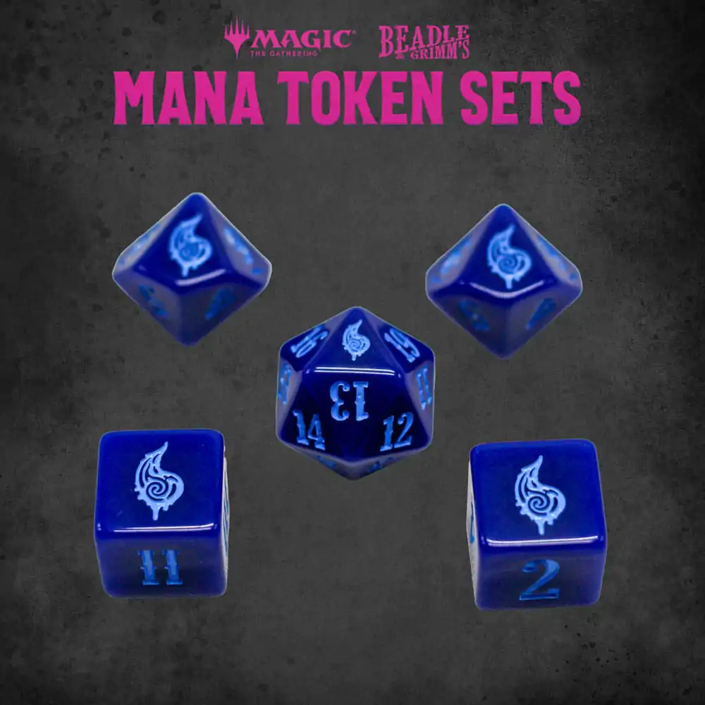 Magic the Gathering Dice and Token Pack Blue Mana termékfotó