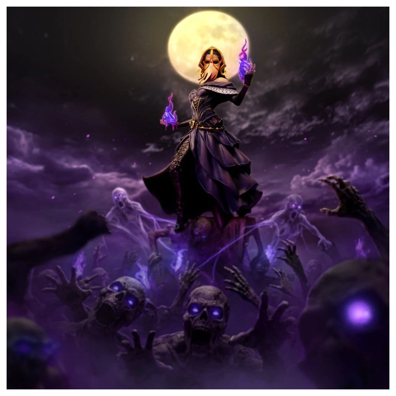 Magic: The Gathering Deluxe Art Scale 1/10 Liliana Vess szobor figura 31 cm termékfotó