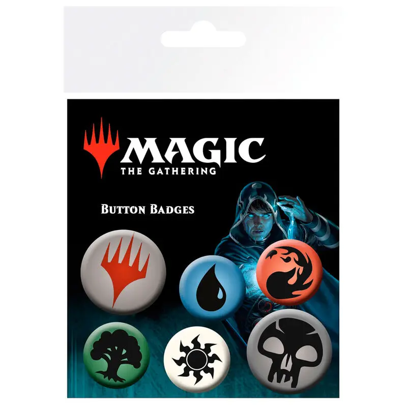 Magic The Gathering Mana Symbols kitűző csomag termékfotó