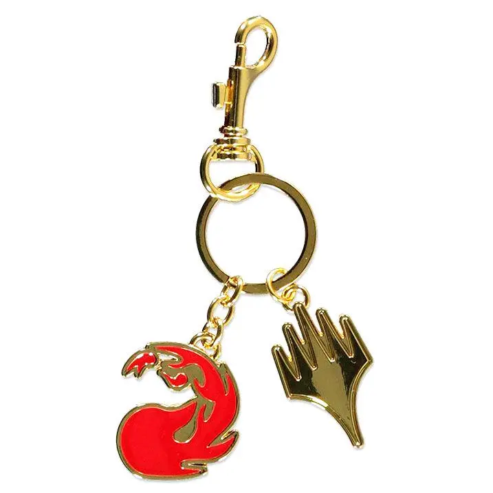 Magic The Gathering Red Mana metal keychain termékfotó