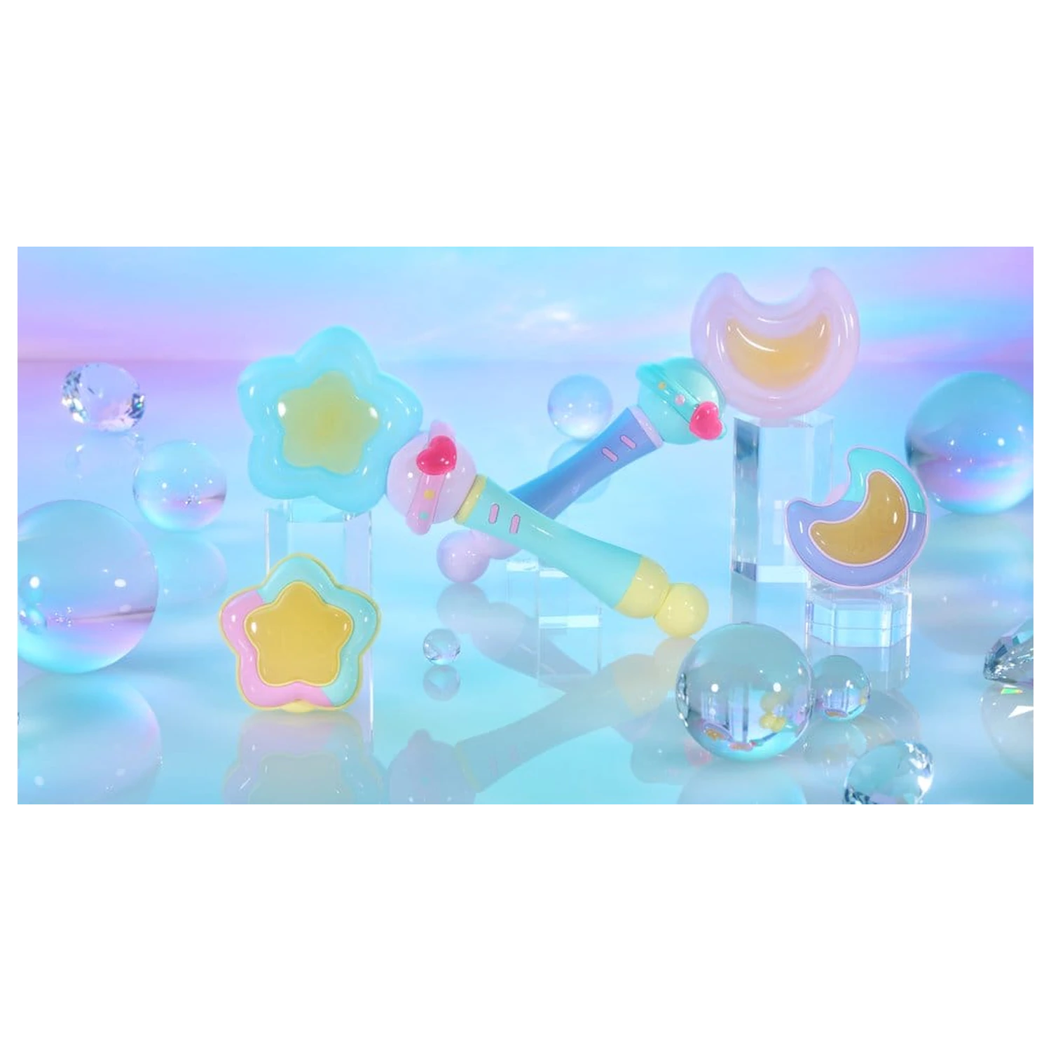 Magical Sisters Lulutto Lilly Proplica replika Moontoneoneon & GlassHeart DreamPact Set 25 cm termékfotó
