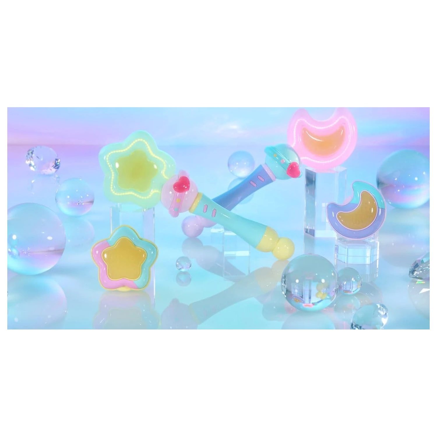 Magical Sisters Lulutto Lilly Proplica replika Stattoneoneon & GlassHeart HopePact Set 25 cm termékfotó