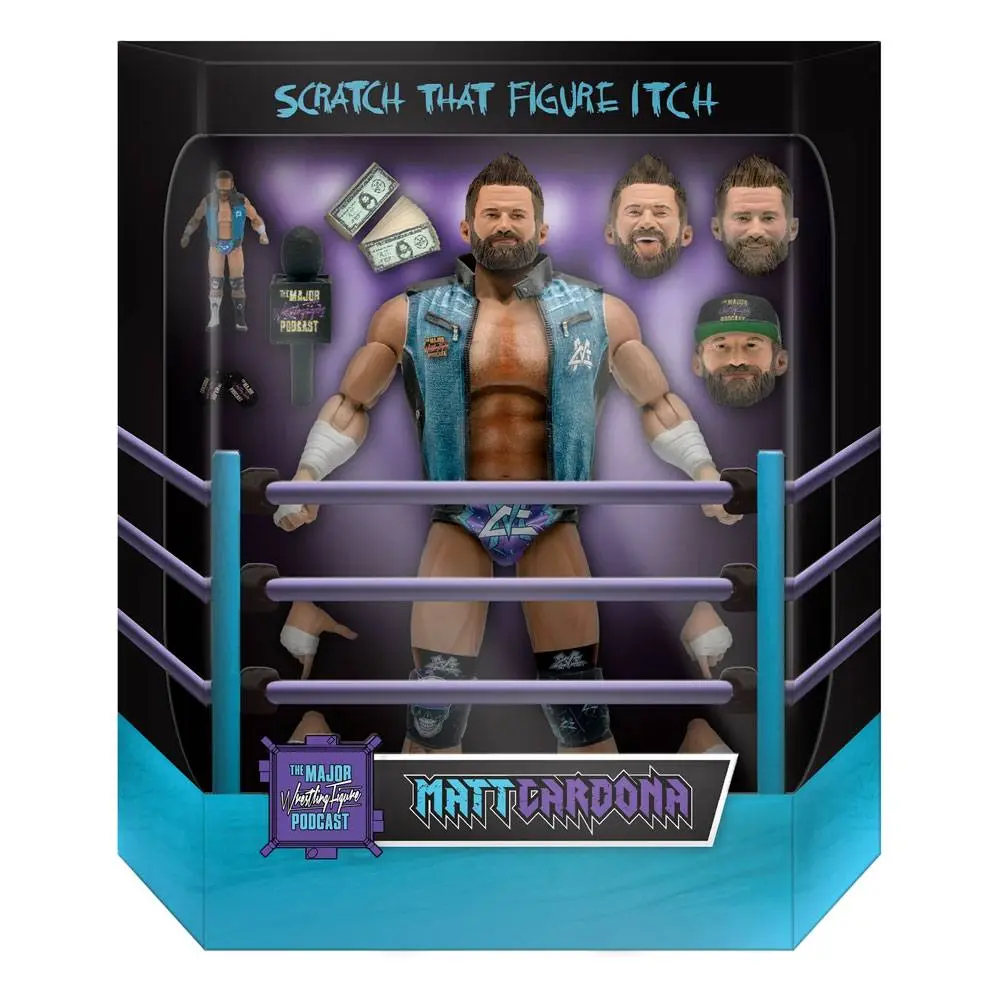 Major Wrestling Podcast Ultimates  Wave 1 Matt Cardona akciófigura 18 cm termékfotó