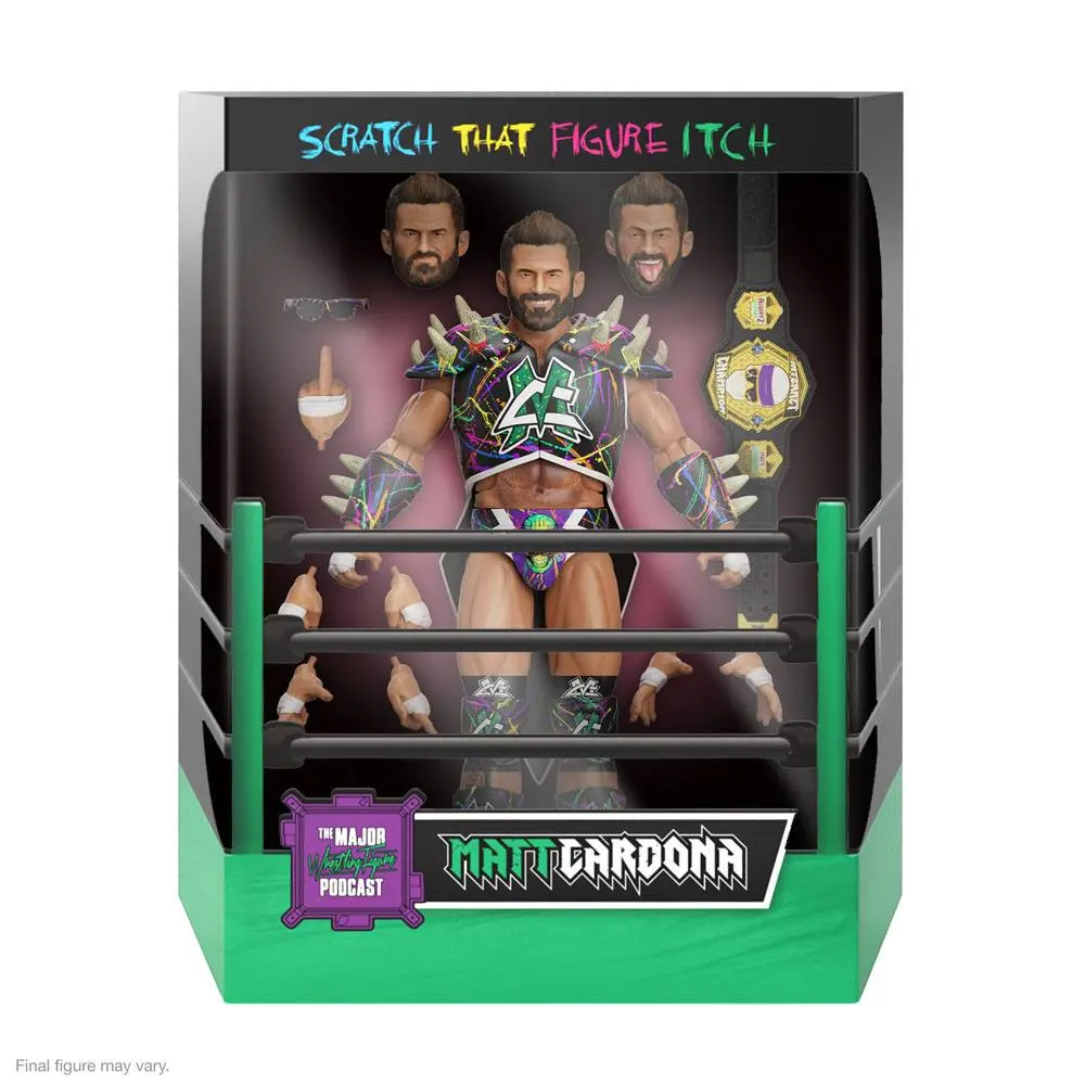 Major Wrestling Podcast Ultimates Wave 2 Matt Cardona (Internet Champion) akciófigura 18 cm termékfotó