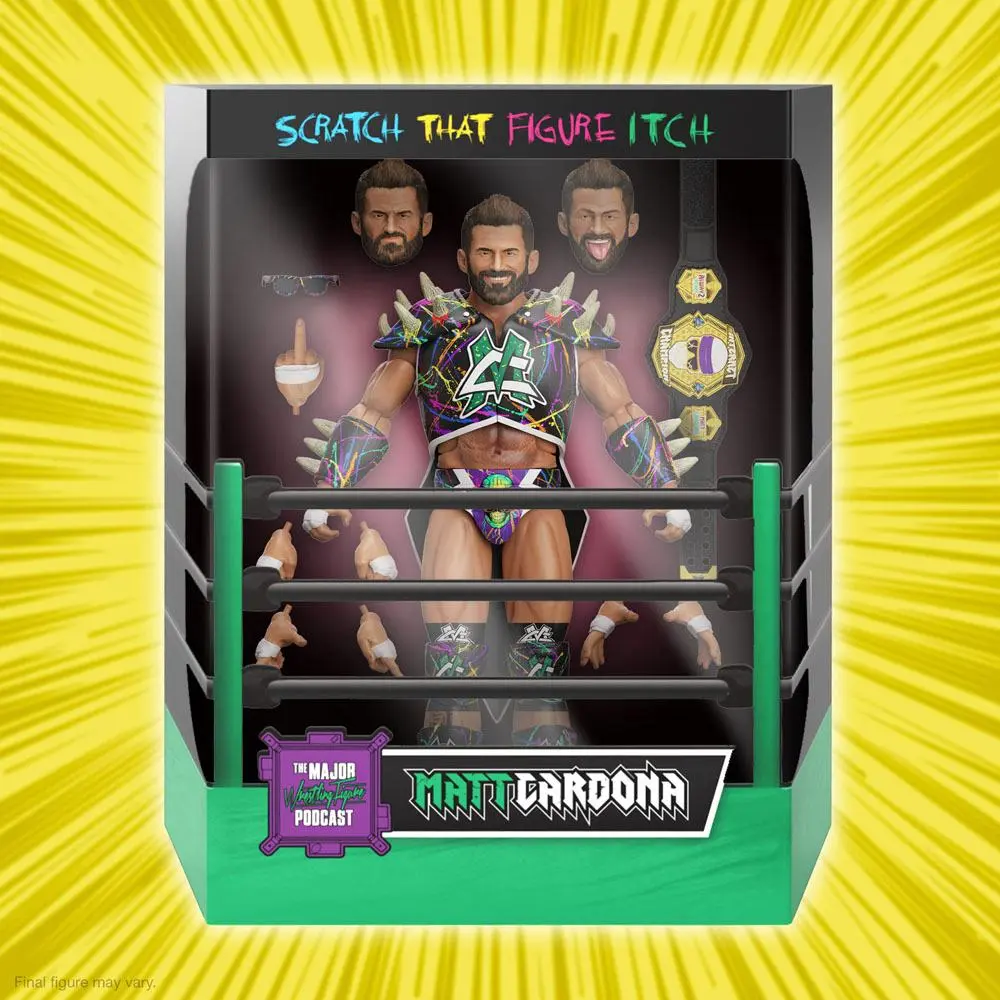 Major Wrestling Podcast Ultimates Wave 2 Matt Cardona (Internet Champion) akciófigura 18 cm termékfotó