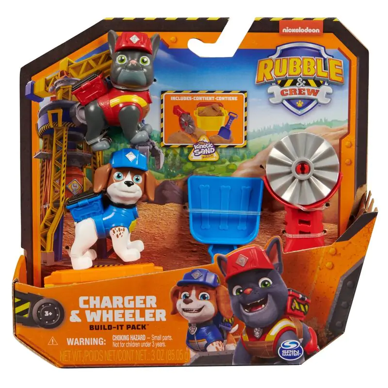 Paw Patrol Charger Wheeler Rubble & Crew 2db-os figura csomag termékfotó