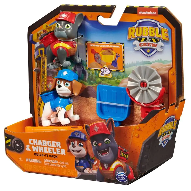 Paw Patrol Charger Wheeler Rubble & Crew 2db-os figura csomag termékfotó