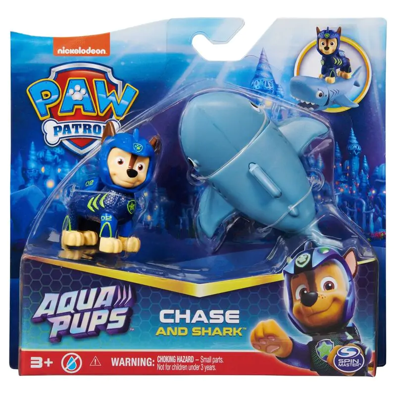 Paw Patrol Chase Aqua Pups Figur termékfotó