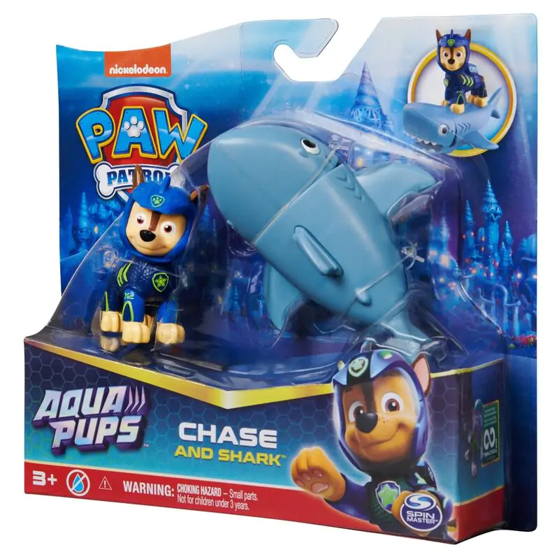 Paw Patrol Chase Aqua Pups Figur termékfotó