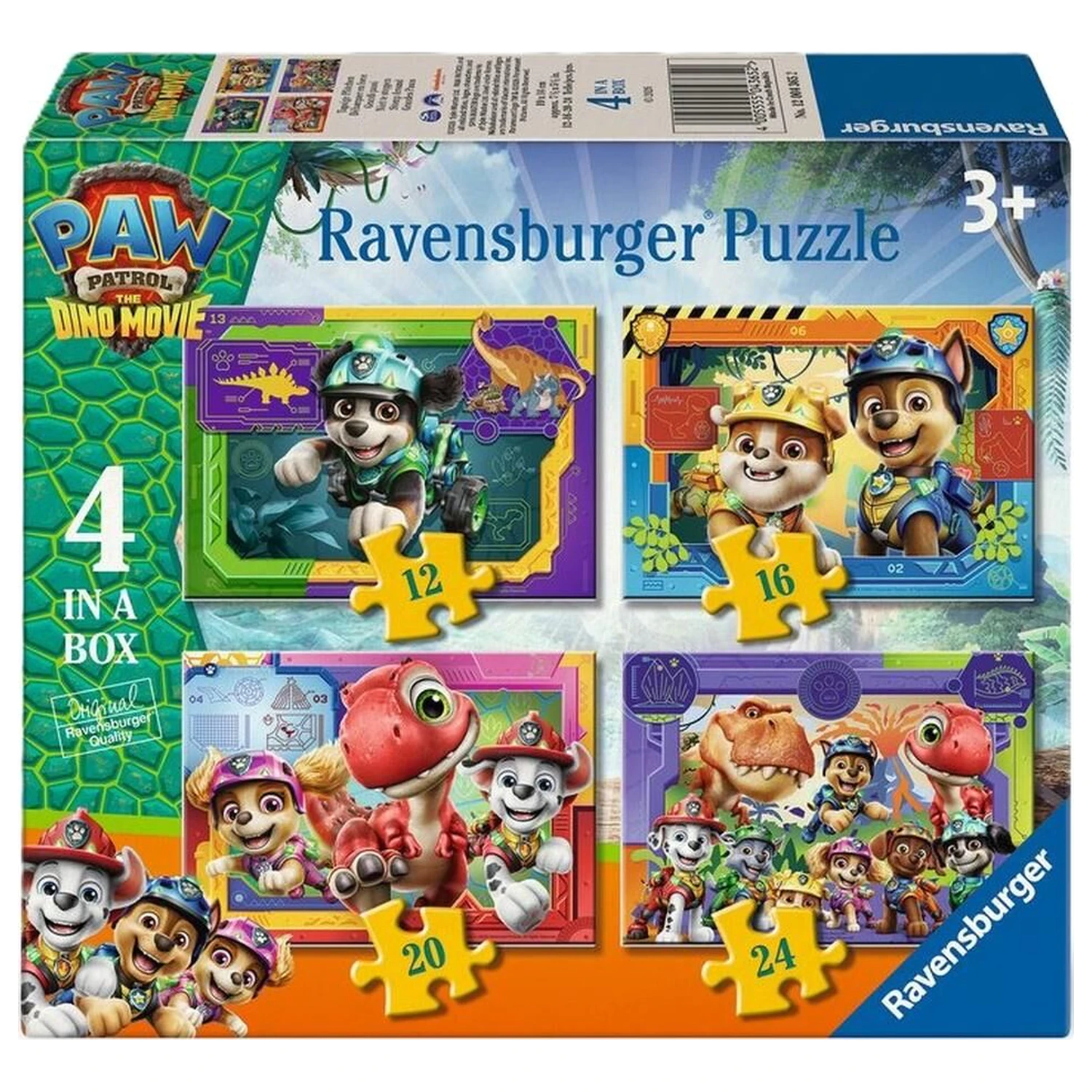 Mancs őrjárat Dino Movie puzzle 12-16-20-24db-os termékfotó