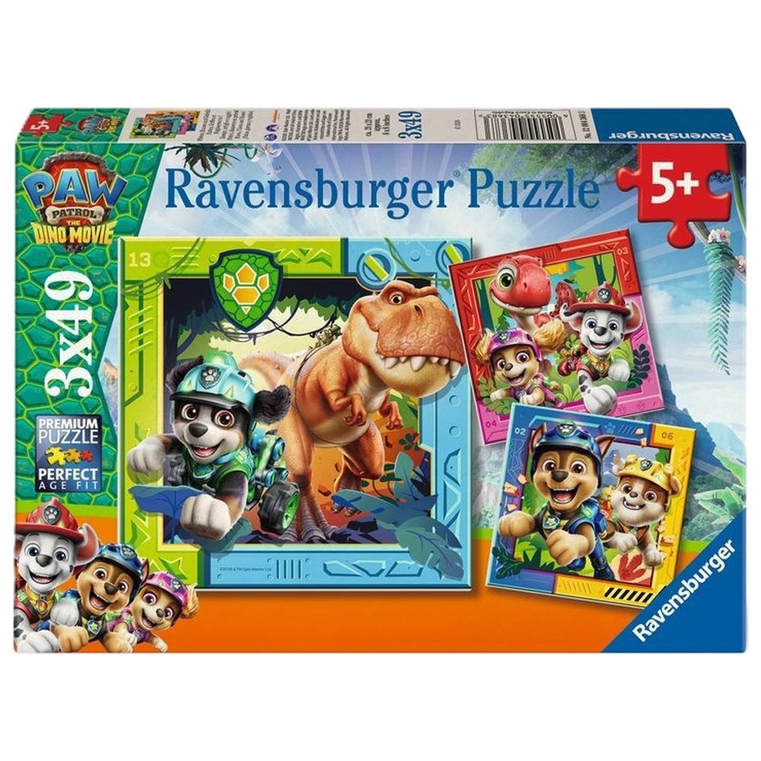 Mancs őrjárat Dino Movie puzzle 3x49db-os termékfotó