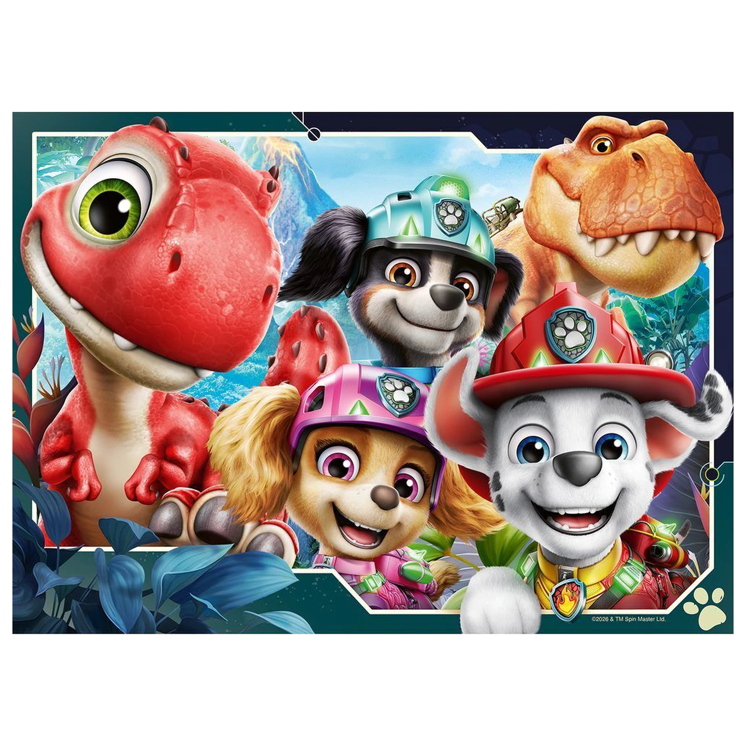 Mancs őrjárat Dino Movie puzzle 4x42db-os termékfotó