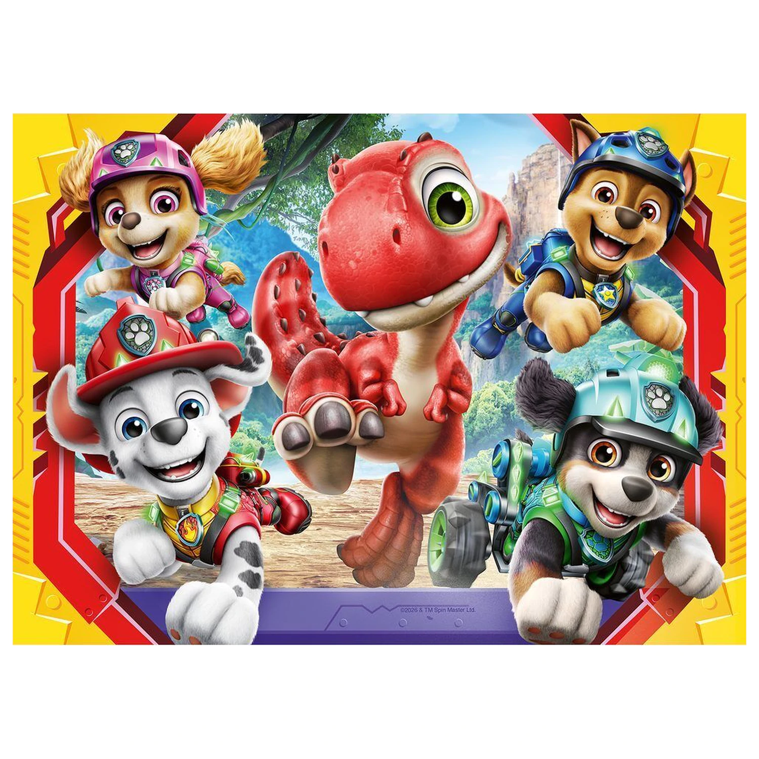 Mancs őrjárat Dino Movie puzzle 4x42db-os termékfotó