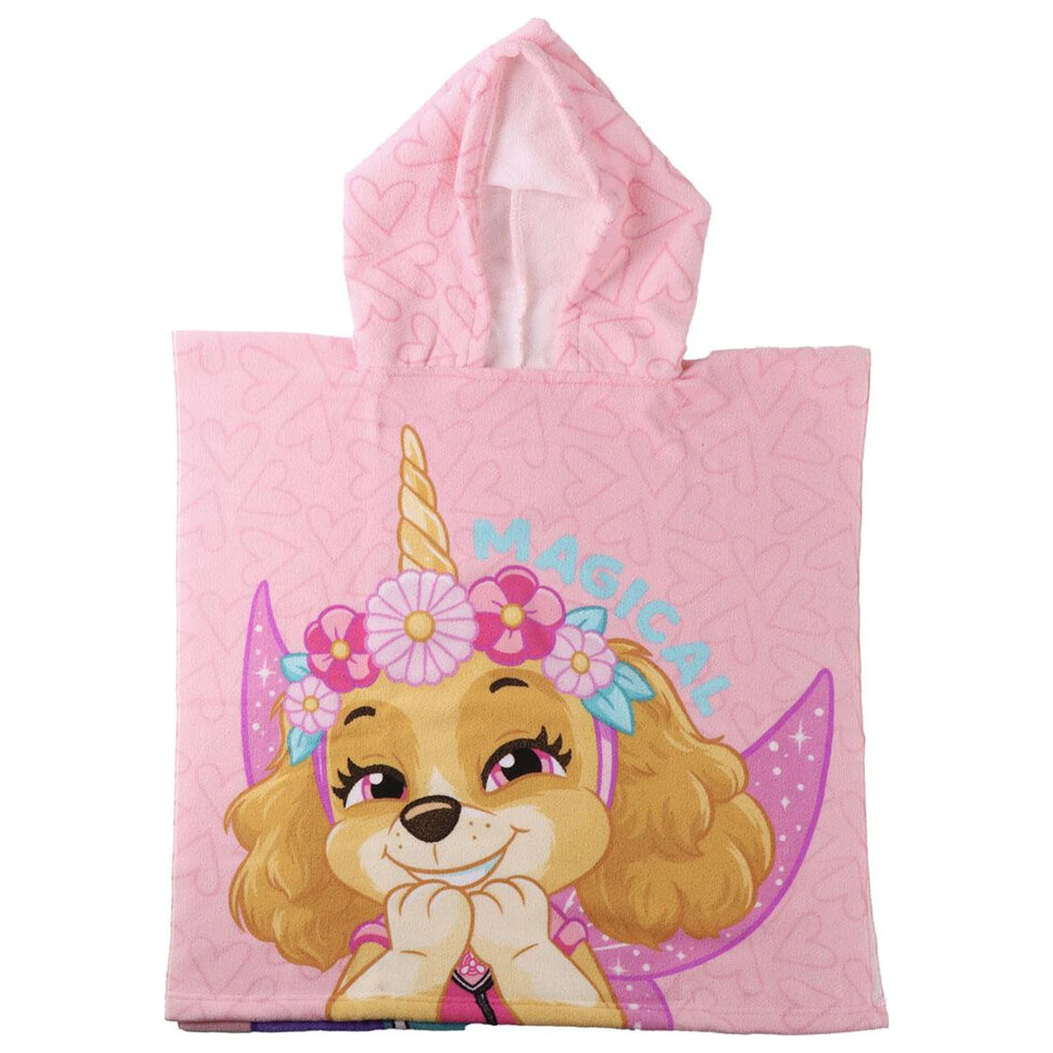 Mancs őrjárat mikroszálas poncsó strandtörölköző termékfotó