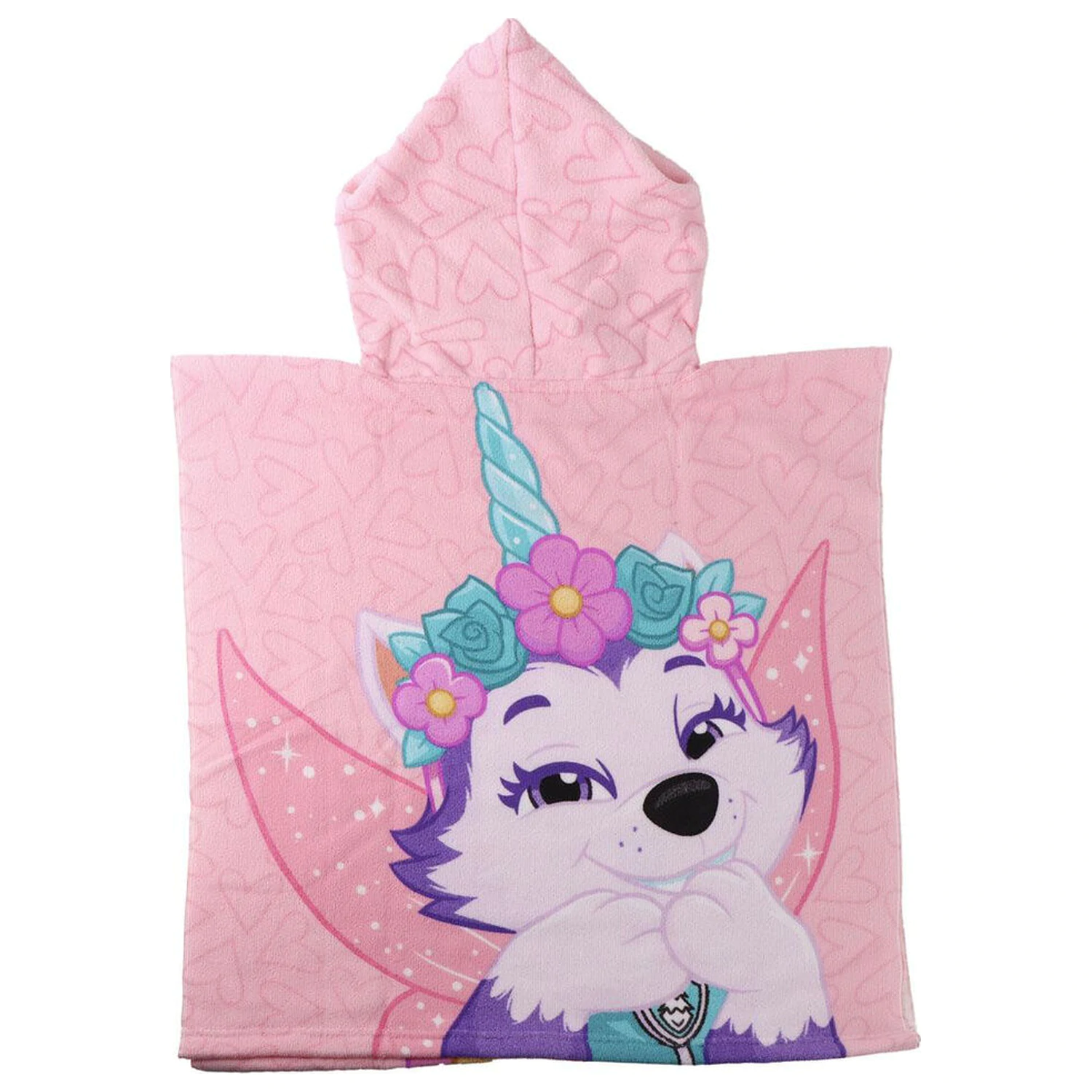 Mancs őrjárat mikroszálas poncsó strandtörölköző termékfotó