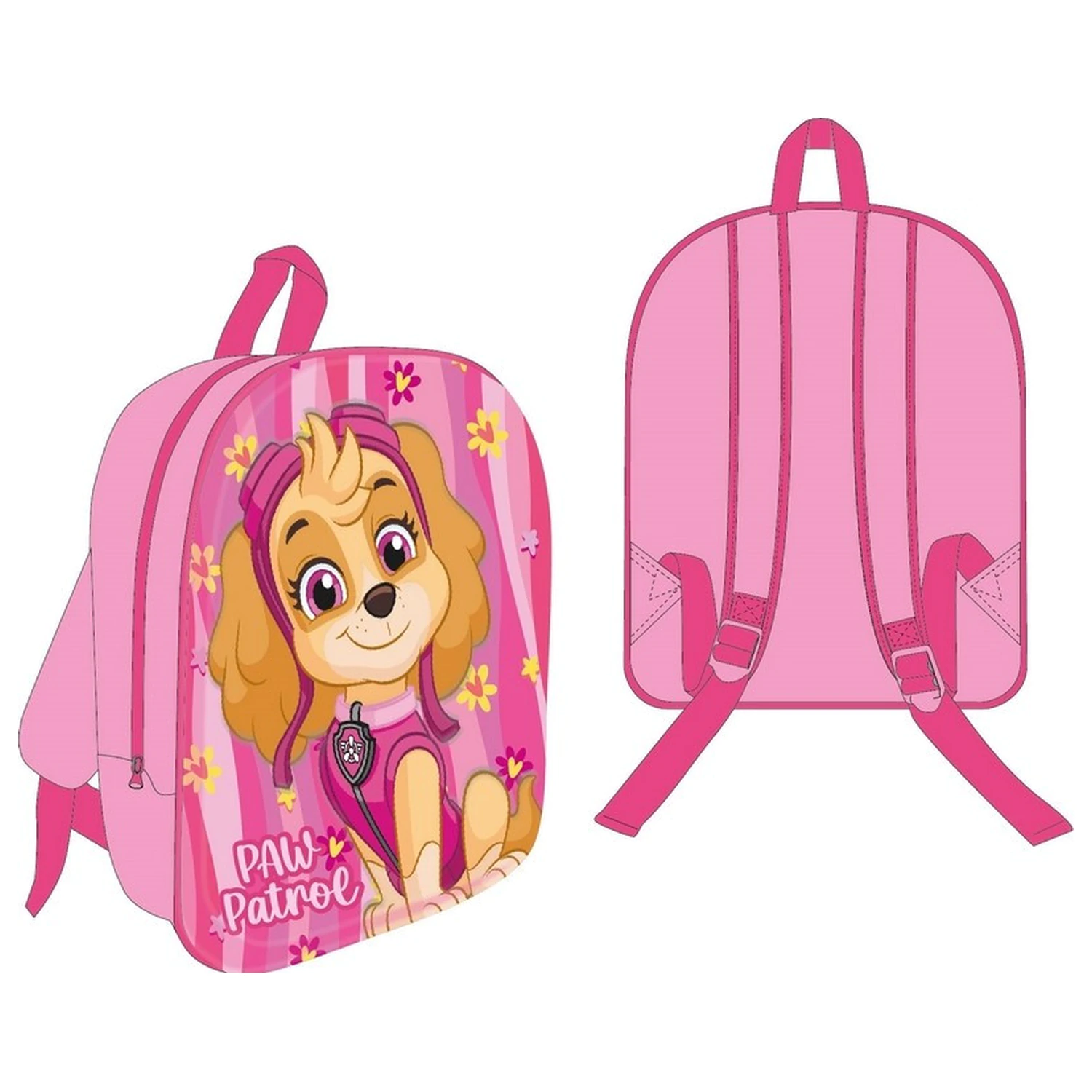 Mancs Őrjárat Pink Skye 3D hátizsák, táska 30 cm termékfotó