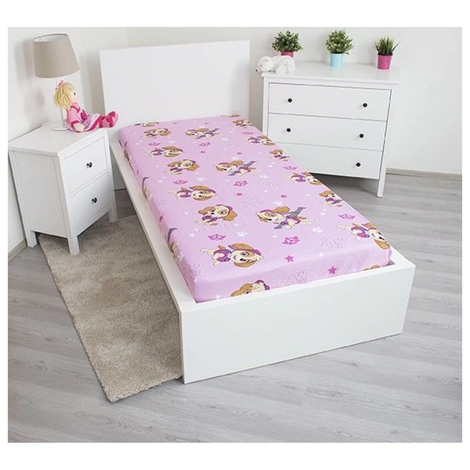 Mancs Őrjárat Pup Power gumis lepedő 90x200 cm termékfotó