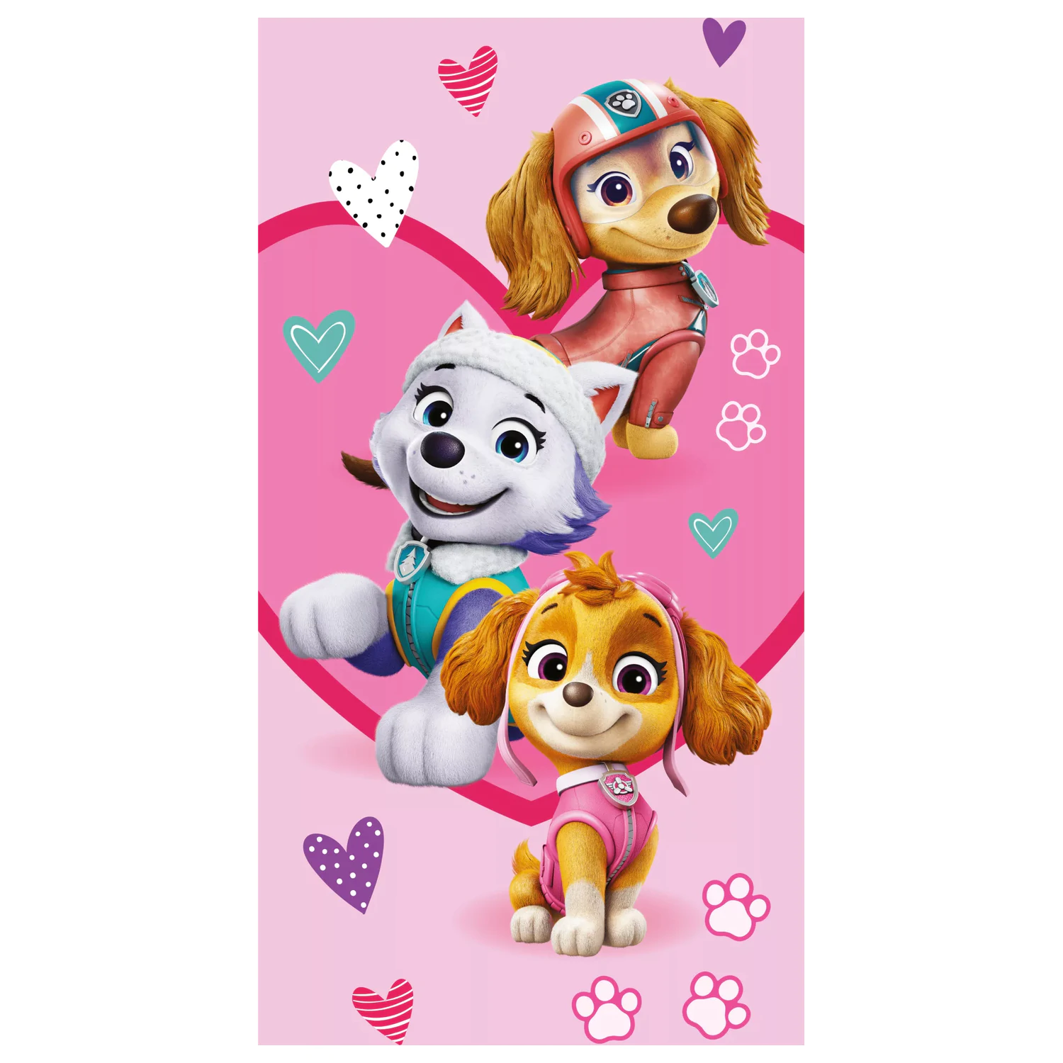 Mancs Őrjárat Puppy Love törölköző 70x140cm termékfotó