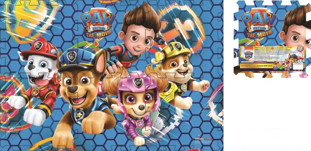 Mancs Őrjárat szivacs puzzle szőnyeg 6 db-os termékfotó