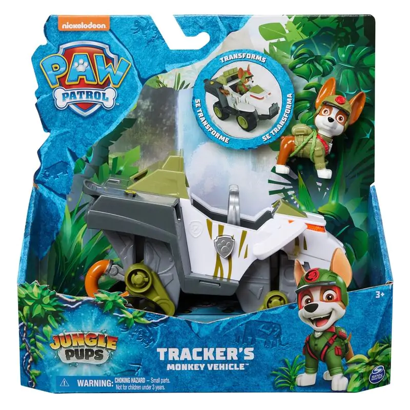 Paw Patrol Tracker Jungle Pups Fahrzeug und Figuren termékfotó