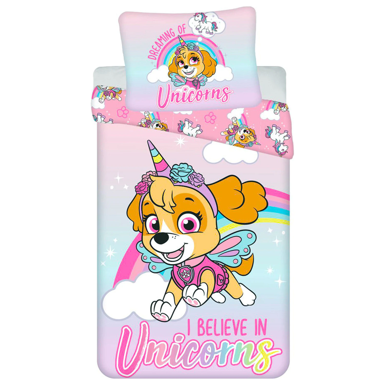 Mancs Őrjárat Unicorn Dreams ágyneműhuzat  termékfotó