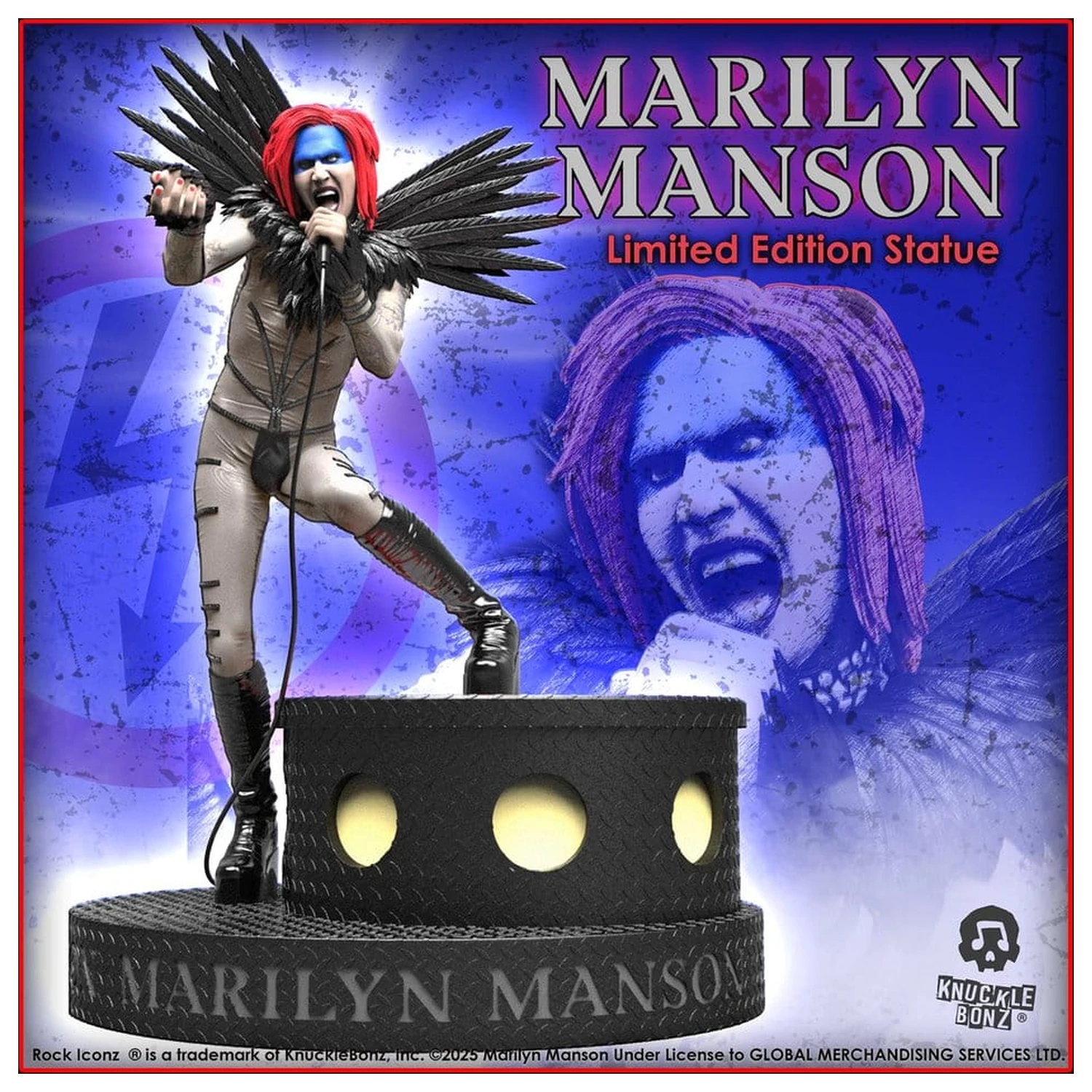Marilyn Manson Rock Iconz Marilyn Manson II szobor figura 24 cm termékfotó