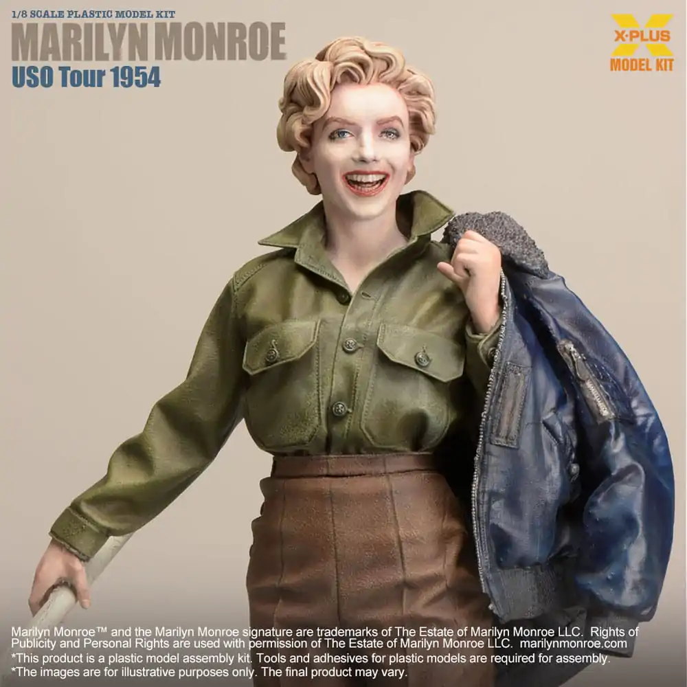 Marilyn Monroe 1/8 USO Tour 1954 Műanyag modell készlet 25 cm termékfotó