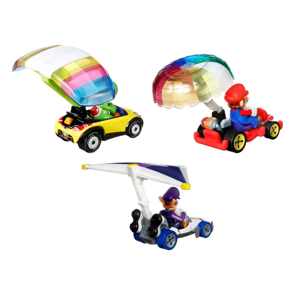 Mario Kart Hot keréks Diecast 1/64 Yoshi, Waluigi, Mario jármű csomag termékfotó