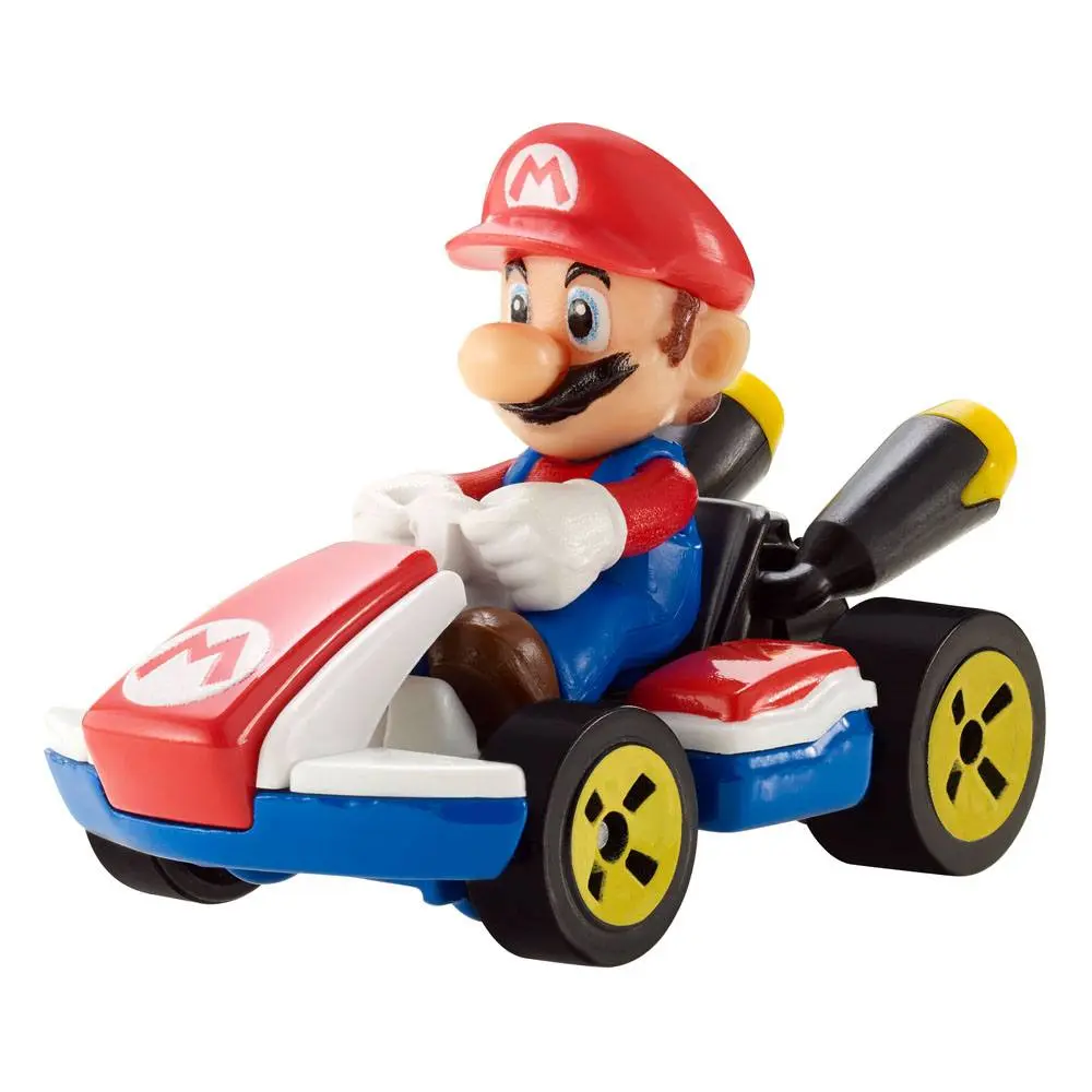 Mario Kart Hot Wheels Diecast jármű 1/64 Mario (Standard Kart) 8 cm termékfotó